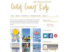 Tablet Screenshot of goldcoastkids.com.au
